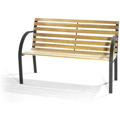 Verdelook Gartenbank - Naturholz 120x62 H82 - 2-Sitzer Außen Verdelook Gartenbank - Naturholz 120x62 H82 - 2-Sitzer Außen