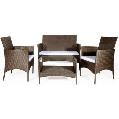Set da Giardino VerdeLook Caprera - Mobili in Polirattan Moderni Set da Giardino VerdeLook Caprera - Mobili in Polirattan Moderni