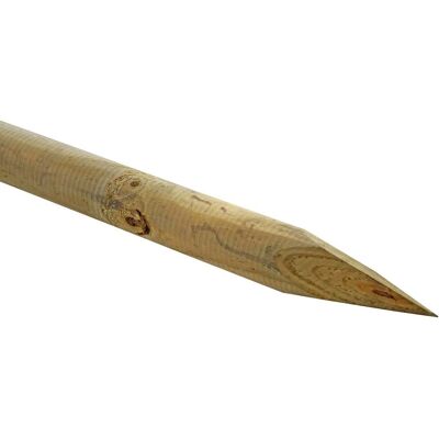 Poste de madera Verdelook - 200x8 cm - Redondo con punta - Soporte para cercas Poste de madera Verdelook - 200x8 cm - Redondo con punta - Soporte para cercas
