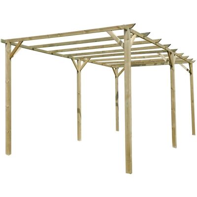 Verdelook 6x3m Holzpergola - Doppelstruktur Gartenschirm Verdelook 6x3m Holzpergola - Doppelstruktur Gartenschirm