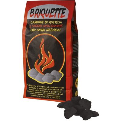 Marca Verdelook Quercia Faggio Briquette - Briquette - 4,5kg Marca Verdelook Quercia Faggio Briquette - Briquette - 4,5kg