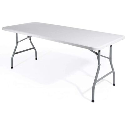 BIACCHI 180x76x74h Tavolo Pieghevole in Metallo e ABS - Catering BIACCHI 180x76x74h Tavolo Pieghevole in Metallo e ABS - Catering