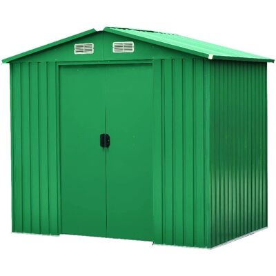VerdeLook Casetta da Giardino Acciaio Zincato - 4,1m2 VerdeLook Casetta da Giardino Acciaio Zincato - 4,1m2