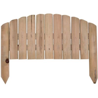 Valla de madera arqueada Verdelook - 54x27/47cm, Madera Natural Valla de madera arqueada Verdelook - 54x27/47cm, Madera Natural