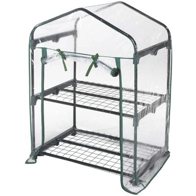 Verdelook Garten Gewächshaus mit Regalen - 69x49x95 cm Verdelook Garten Gewächshaus mit Regalen - 69x49x95 cm
