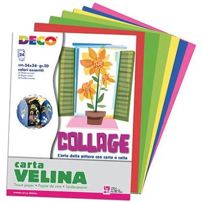 CWR Modèle 706/24 Papier d'Art - Semi-transparent multicolore - 24 feuilles - Publicité CWR Modèle 706/24 Papier d'Art - Semi-transparent multicolore - 24 feuilles - Publicité