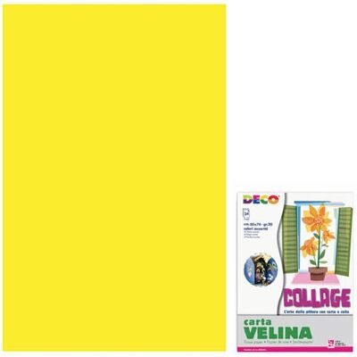 Papier d'art jaune CWR - 50x76cm - Pack de 24 - Publicité Papier d'art jaune CWR - 50x76cm - Pack de 24 - Publicité