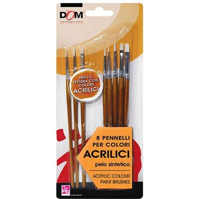 Ensemble de pinceaux pour artistes CWR 11649 - 8 pcs - Publicité Ensemble de pinceaux pour artistes CWR 11649 - 8 pcs - Publicité