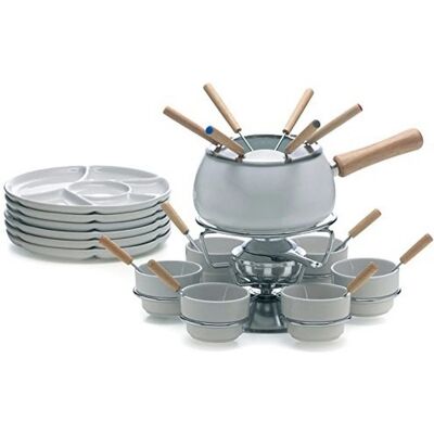 Set de Fondue Convivio 28 pièces Blanc Set de Fondue Convivio 28 pièces Blanc