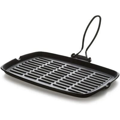Excelsa Modèle 33912 - Poêle à Griller en Fonte Rectangulaire - 24x36cm Excelsa Modèle 33912 - Poêle à Griller en Fonte Rectangulaire - 24x36cm
