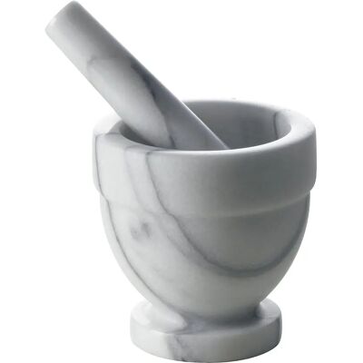 Excelsa Grand Mortier en Marbre Blanc - Mortier et Pilon Excelsa Grand Mortier en Marbre Blanc - Mortier et Pilon