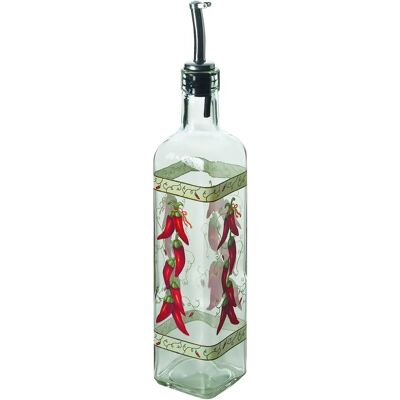 EXCELSA Oliera Peperoncino - Dekoriertes Glas 473 ml EXCELSA Oliera Peperoncino - Dekoriertes Glas 473 ml