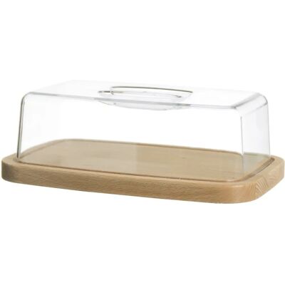 Excelsa Copriformaggio - Couvercle en plastique, base en bois - Housse à fromage Excelsa Copriformaggio - Couvercle en plastique, base en bois - Housse à fromage