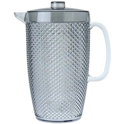 Acme Modèle X Pichet en Plastique Argenté 2,5L - Récipient Liquide Acme Modèle X Pichet en Plastique Argenté 2,5L - Récipient Liquide