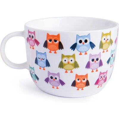 Mug en porcelaine osseuse Excelsa Gufo - 450ml - Motif hibou Mug en porcelaine osseuse Excelsa Gufo - 450ml - Motif hibou