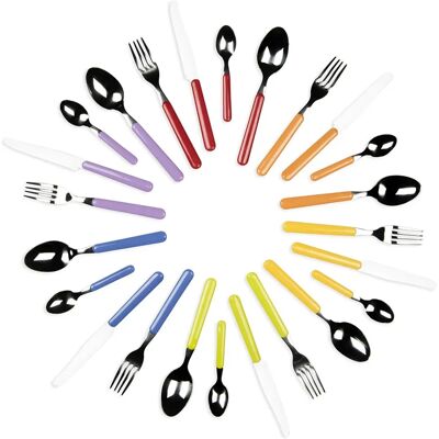 Set de 24 couverts multicolores Excelsa Set de 24 couverts multicolores Excelsa