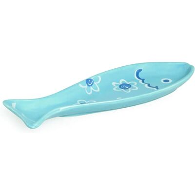 Assiette en céramique Excelsa Ocean - Poisson - Bleu - 27x12cm - Type Ocean Assiette en céramique Excelsa Ocean - Poisson - Bleu - 27x12cm - Type Ocean