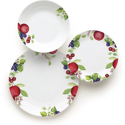Excelsa Brunch Time Ensemble de Vaisselle 18 Pièces Pomme Excelsa Brunch Time Ensemble de Vaisselle 18 Pièces Pomme