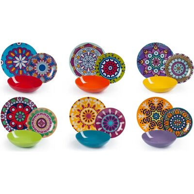 Excelsa Mandala Etno Servis - Flerfärgat Etniskt Design Excelsa Mandala Etno Servis - Flerfärgat Etniskt Design