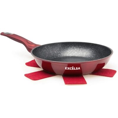 Excelsa - Phoenix - Rojo - 47.5x28.5x9 cm - Frying Pan Excelsa - Phoenix - Rojo - 47.5x28.5x9 cm - Frying Pan