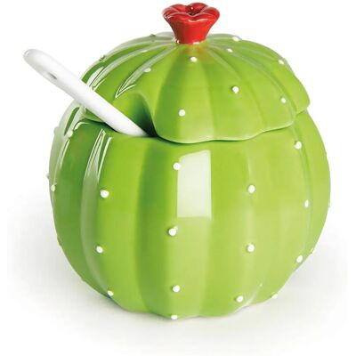 Excelsa Kaktusová Cukřenka - Keramická, Ručně malovaná, 200ml, Zelená Excelsa Kaktusová Cukřenka - Keramická, Ručně malovaná, 200ml, Zelená