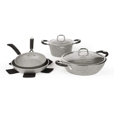 Ensemble de cuisine Excelsa Forn-Ok en aluminium - 8 pièces Ensemble de cuisine Excelsa Forn-Ok en aluminium - 8 pièces