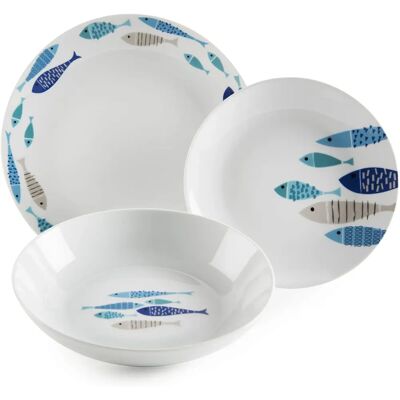 Service en porcelaine North Sea Excelsa - 18 Pièces pour 6 Personnes Service en porcelaine North Sea Excelsa - 18 Pièces pour 6 Personnes