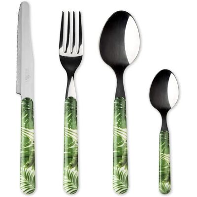 Set de Couverts Foliage - 24 pièces en Inox Set de Couverts Foliage - 24 pièces en Inox
