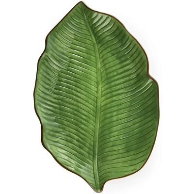 Assiette Foliage Verte en Céramique - Assiette Assiette Foliage Verte en Céramique - Assiette