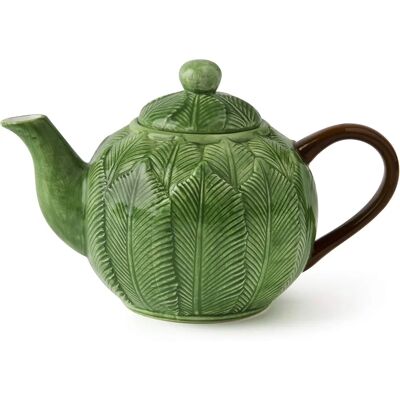 Excelsa Tetera de Cerámica Verde Follaje - Té Excelsa Tetera de Cerámica Verde Follaje - Té