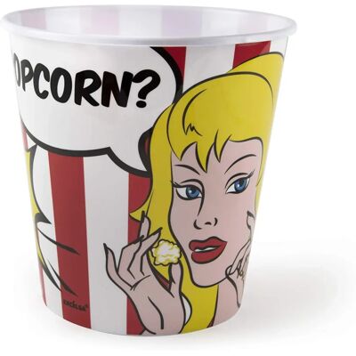EXCELSA Red and White Popcorn Bowl - 18cm Diameter EXCELSA Red and White Popcorn Bowl - 18cm Diameter