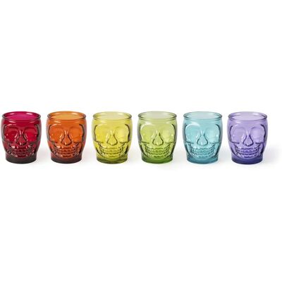 Excelsa Totenkopf-Glas-Set mit 6 Gläsern Excelsa Totenkopf-Glas-Set mit 6 Gläsern