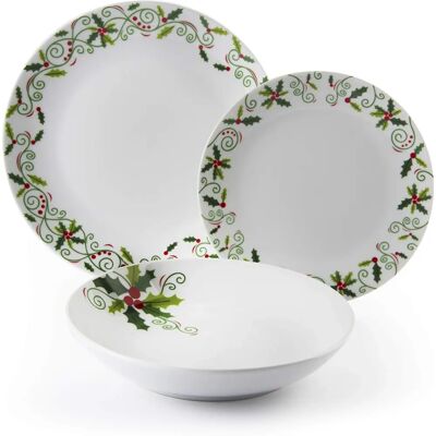Excelsa Modell 64134 Weiß Holly Geschirrset - 6 Personen Excelsa Modell 64134 Weiß Holly Geschirrset - 6 Personen
