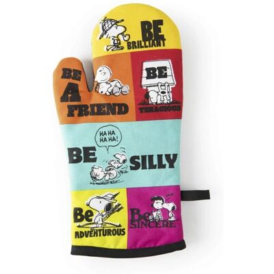 Gant de four Peanuts EXCELSA - Coton, Multicolore - 18x32cm Gant de four Peanuts EXCELSA - Coton, Multicolore - 18x32cm