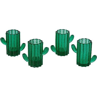 Set de 4 copas de licor Cactus Verde de Excelsa - Cristalería Set de 4 copas de licor Cactus Verde de Excelsa - Cristalería