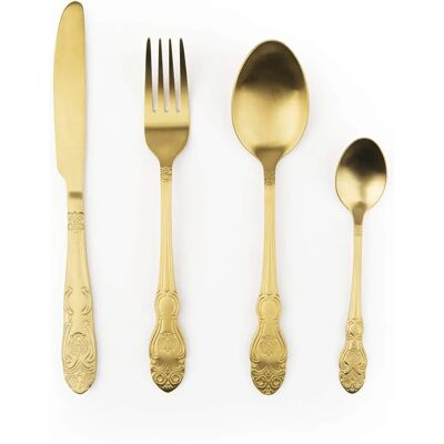 Excelsa Modell - 24-teilige Barock-Goldbesteck-Set Excelsa Modell - 24-teilige Barock-Goldbesteck-Set