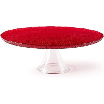 Support à Gâteaux Arabesque d'Excelsa - Présentoir en Verre Élégant Support à Gâteaux Arabesque d'Excelsa - Présentoir en Verre Élégant