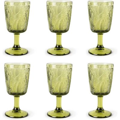 Set de Copas de Vino Verde Leaf - Copas de vino Set de Copas de Vino Verde Leaf - Copas de vino