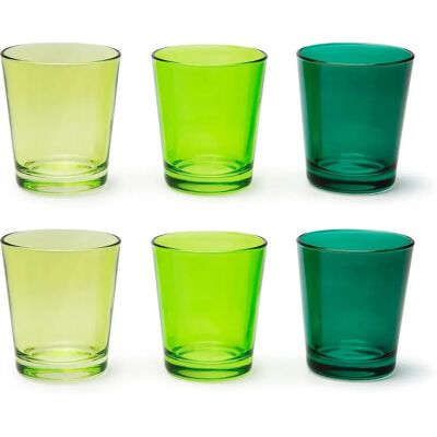 Excelsa Set de 6 verres multicolores 30cl Excelsa Set de 6 verres multicolores 30cl