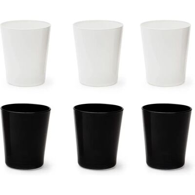 Excelsa Portofino Set of 6 Blown Glass Drinkware Excelsa Portofino Set of 6 Blown Glass Drinkware