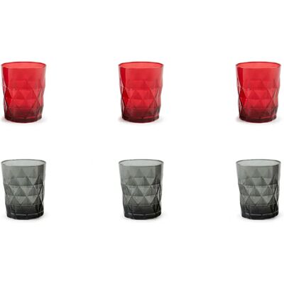 Set di 6 bicchieri Excelsa Modello 66182 Multicolore Set di 6 bicchieri Excelsa Modello 66182 Multicolore