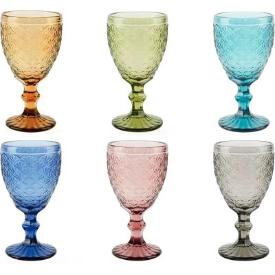 Ensemble de 6 verres Ginkgo d'Excelsa - Multicolore - 35cl - Verrerie Ensemble de 6 verres Ginkgo d'Excelsa - Multicolore - 35cl - Verrerie