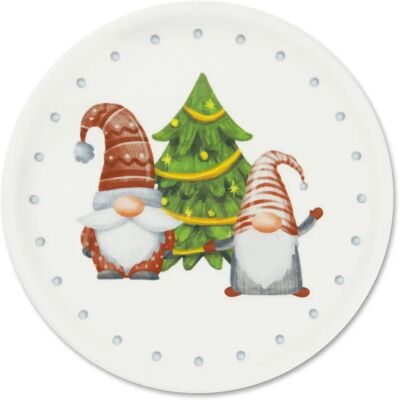 Excelsa Gnomo Friends Porseleinen Panettoneschotel Set van 6 - Kerstmis Excelsa Gnomo Friends Porseleinen Panettoneschotel Set van 6 - Kerstmis