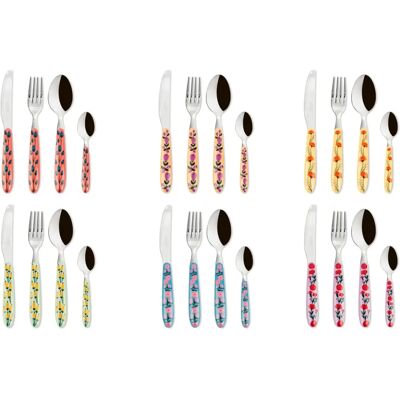 Excelsa Arles 24-Piece Multicolored Steel Cutlery Set - Cutlery Set Excelsa Arles 24-Piece Multicolored Steel Cutlery Set - Cutlery Set