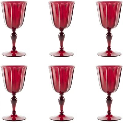 Vasos de Plástico Excelsa Country Rojo Pack de 6 Vasos de Plástico Excelsa Country Rojo Pack de 6