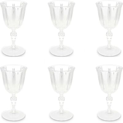 Excelsa Lot de 6 Verres en Plastique Transparent - Verres Excelsa Lot de 6 Verres en Plastique Transparent - Verres