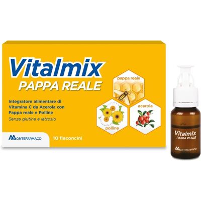 Montefarmaco OTC Spa VITALMIX Pappa Reale 10 Flaconcini - Complemento alimentare Montefarmaco OTC Spa VITALMIX Pappa Reale 10 Flaconcini - Complemento alimentare