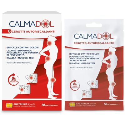 Calmadol Parchetes Calentadores - Pack 6 Alivio Dolor Muscular Calmadol Parchetes Calentadores - Pack 6 Alivio Dolor Muscular