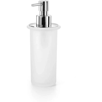 Lineabeta Wandmontierter Seifenspender - 200ml Weiß/ Mattglas Lineabeta Wandmontierter Seifenspender - 200ml Weiß/ Mattglas