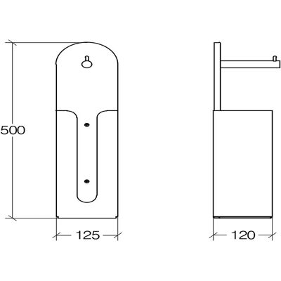 Lineabeta - Saeta - Weißes Aluminium - Toilettenpapierhalter Lineabeta - Saeta - Weißes Aluminium - Toilettenpapierhalter